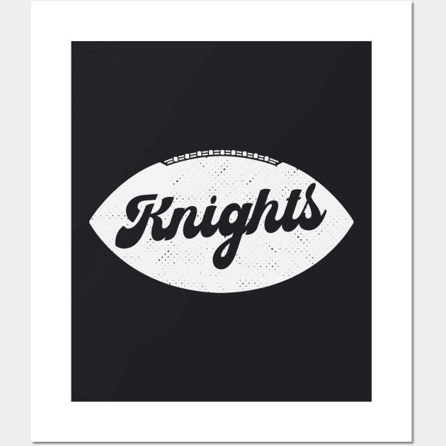 Retro Knights Football Wall Art by SLAG_Creative